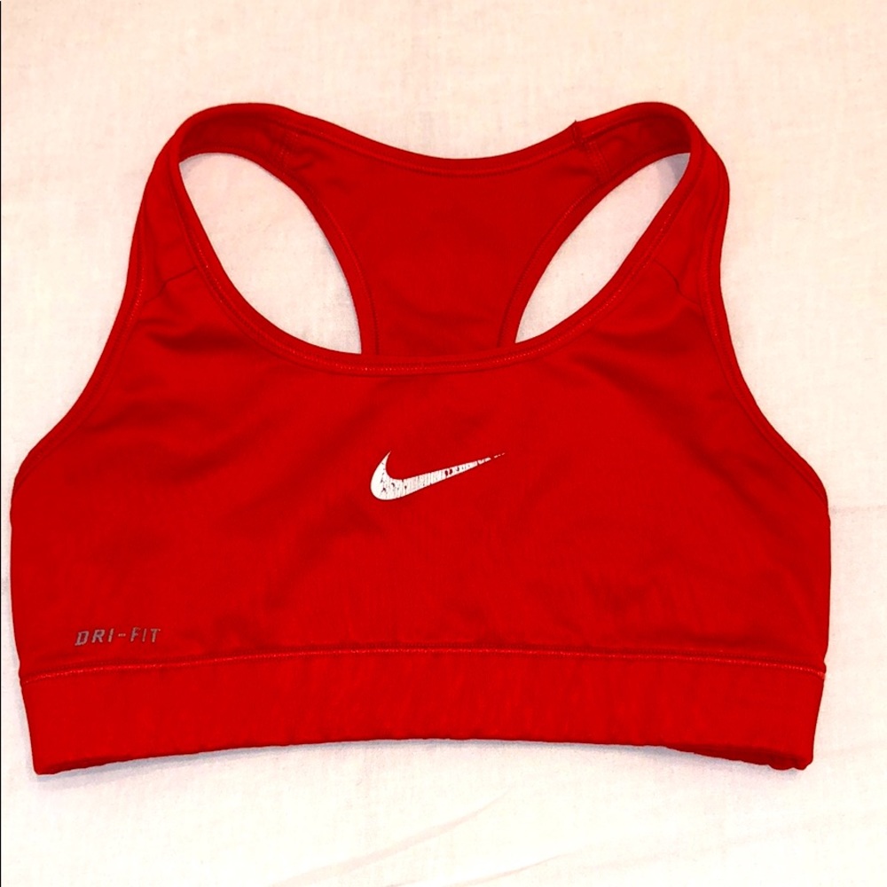 Nike Dri-Fit Sports Bra, Red